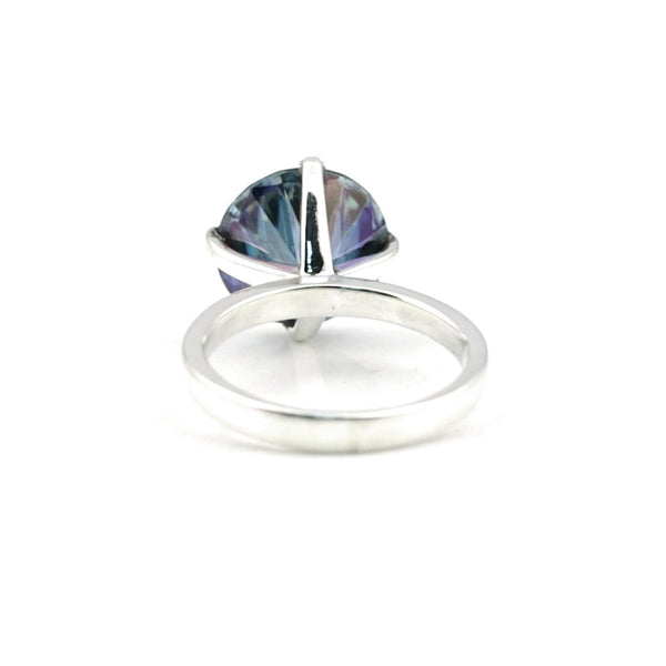 3.00 Ct Round Cut Lab Grown Diamond Ring - GEMHUB - View 3