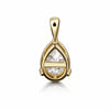 2 Ct Pear Cut Lab Grown Diamond Pendant - GEMHUB - View 3