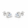 4 Ct Heart Cut Lab Grown Diamond Earrings - View 3