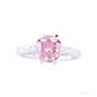 Certified 1.80ct VS1 Round Moissanite Ring for Women in 18K Gold Plated