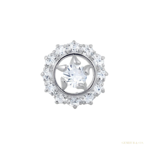 Certified 18K Yellow Gold Diamond Stud Earrings 0.48 Ct. for Women – white background main image