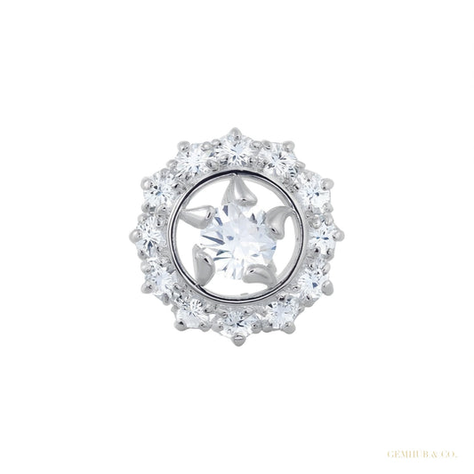 Certified 18K Yellow Gold Diamond Stud Earrings 0.48 Ct. for Women – white background main image