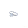 Certified 2.35ct VS1 White Moissanite Ring Birthday Gift Jewellery 18K Gold Plated Ve 18K Gold Plated – white background main image