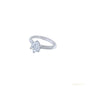 Certified 2.35ct VS1 White Moissanite Ring Birthday Gift Jewellery 18K Gold Plated Ve 18K Gold Plated