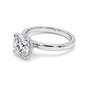 Certified 3.25 ct DEW Round Cut White Moissanite Solitaire Statement Ring 18K Gold Plated