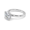 Certified 3.25 ct DEW Round Cut White Moissanite Solitaire Statement Ring 18K Gold Plated in 18K Gold Plated Vermeil