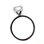 Certified 3.25 ct DEW Round Cut White Moissanite Solitaire Statement Ring 18K Gold Plat 18K Gold Plated