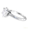 Certified 3.40ct VS1 White Moissanite Ring Jewellery Anniversary Gift 18K Gold Plated – white background main image