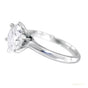 Certified 3.40ct VS1 White Moissanite Ring Jewellery Anniversary Gift 18K Gold Plated