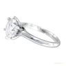 Certified 3.40ct VS1 White Moissanite Ring Jewellery Anniversary Gift 18K Gold Plated in 18K Gold Plated Vermeil