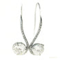Certified 4 ct DEW Round Cut F VS1 White Solitaire Moissanite Earrings Gold Vermeil