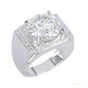 Certified 5.95 ct DEW Round Cut White Moissanite Ring For Mother's Day 18K Gold Plated 18K Gold Plated