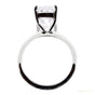 Certified 7.5 ct DEW Blue Moissanite Ring in for Anniversary 18K Gold Plated