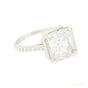 Certified 8.75ct VS1 White Moissanite Ring Jewellery for Christmas 18K Gold Plated Ve 18K Gold Plated