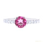 Certified 5.25 ct DEW Moissanite Solitaire Ring in Anniversary 18K Gold Plated