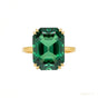 Certified 5.5 ct DEW Cushion Cut Moissanite Solitaire Ring in 18K Gold Plated