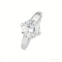 Certified 7.30 ct DEW Round Cut Moissanite Ring in for Women 18K Gold Plated