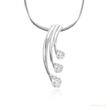 Classic 18K Gold Pendant 0.31 Ct IGI Certified Natural Diamond for Women – white background main image