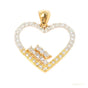 Delicate 0.82 Ct Diamond Necklace Pendant 18K Gold IGI Certified Jewellery