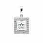 2 Ct Princess Cut Lab Grown Diamond Pendant — VS1 Clarity, 18k Gold Vermeil