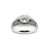 GEMHUB 3 Ct round cut lab grown diamond ring in 18k gold vermeil with VS1 clarity.