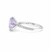 GEMHUB 2.00 Ct round cut blue lab grown diamond ring with VS1 clarity set in 18k gold vermeil.