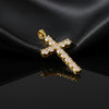 GEMHUB 3 Ct round cut lab grown diamond pendant in 18k yellow gold vermeil with VS1 clarity.