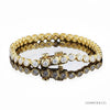 6 carat natural diamond bezel-set tennis bracelet in 14k yellow gold