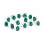 Natural Green Emerald Earrings Set — Lot of 5 Pairs, 925 Sterling Silver