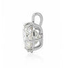 GEMHUB 3.41 Ct heart cut lab grown diamond pendant in 18k gold vermeil, VS1 clarity.