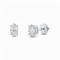 IGI F/VS 3 Ct Marquise Lab Grown Diamond Earrings 950 Platinum Screw