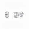 GEMHUB 1 Ct Marquise Lab Created Diamond Earrings in 950 Platinum with screw backs. F/VS clarity.