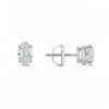GEMHUB 1 Ct Marquise Lab Created Diamond Earrings in 14K White Gold with Screw Back