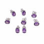 Natural Amethyst Earrings Lot 5 Pairs