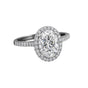 3.00 Ct Oval Cut Lab Grown Diamond Ring — VS1 Clarity, 18k Gold Vermeil