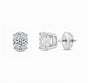 IGI F/VS 3 Ct Oval Lab Grown Diamond Earrings Real 950 Platinum Screw