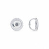 GEMHUB Platinum screw back earring backs with 14K marking.