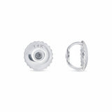 GEMHUB Platinum screw back earring backs with 14K stamp. Secure and stylish.