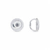 GEMHUB Platinum screw back earring backs with 14K stamp. Secure and comfortable.