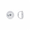 GEMHUB Platinum screw back earring backs with 14K stamp