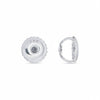 GEMHUB Platinum screw back earring backs with 14K stamp. Secure and comfortable.