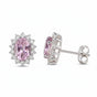 10 Ct Genuine Purple Amethyst Oval Earrings