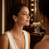 GEMHUB Radiant cut lab-created diamond stud earrings in 950 platinum with screw backs, 3 ctw.