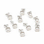 Natural White Pearl Earrings Set — Lot of 5 Pairs, 925 Sterling Silver