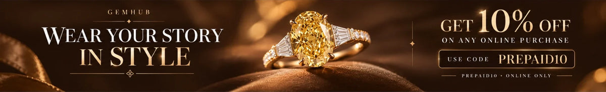 GEMHUB — Wear your story in style. Get 10% off on any online purchase with code PREPAID10.