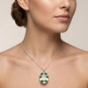GEMHUB model-wearing (AI) Green Amethyst Oval 100 Ct