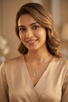 GEMHUB model wearing initial D pendant