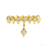 IGI Certified 0.15 Ct. Natural Diamond Earrings in 18K Gold For women – white background main image