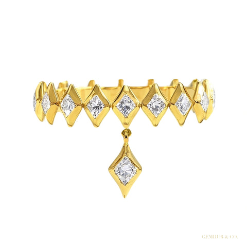 IGI Certified 0.15 Ct. Natural Diamond Earrings in 18K Gold For women – white background main image