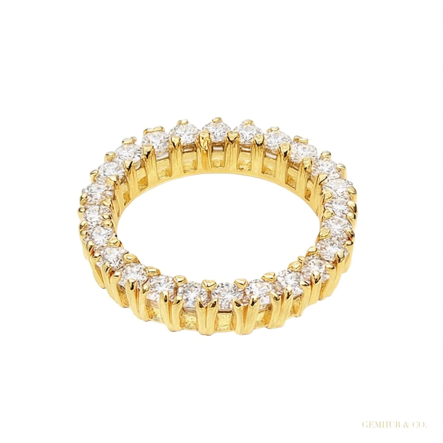 IGI Certified 0.48 Ct. Diamond Stud Earrings in 18K Yellow Gold for Women – white background main image